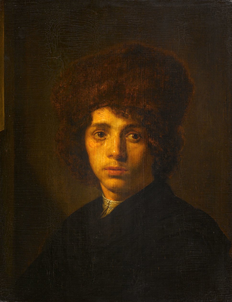 Joven con sombrero de piel de David Bailly