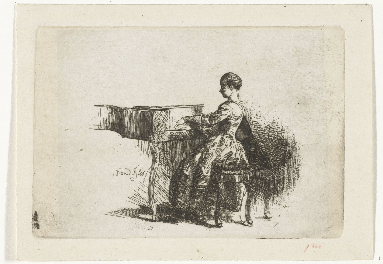 chica al piano de David Bles