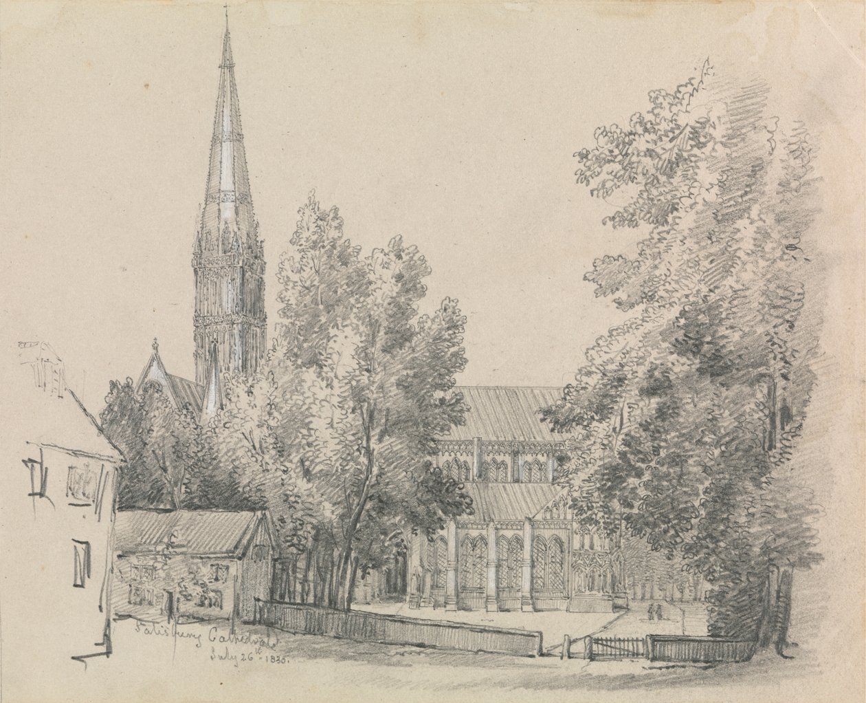 Vista de la catedral de Salisbury de David Charles Read