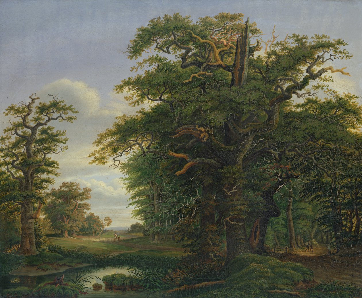 Bosque de robles, 1847 de David Christopher Mettlerkamp