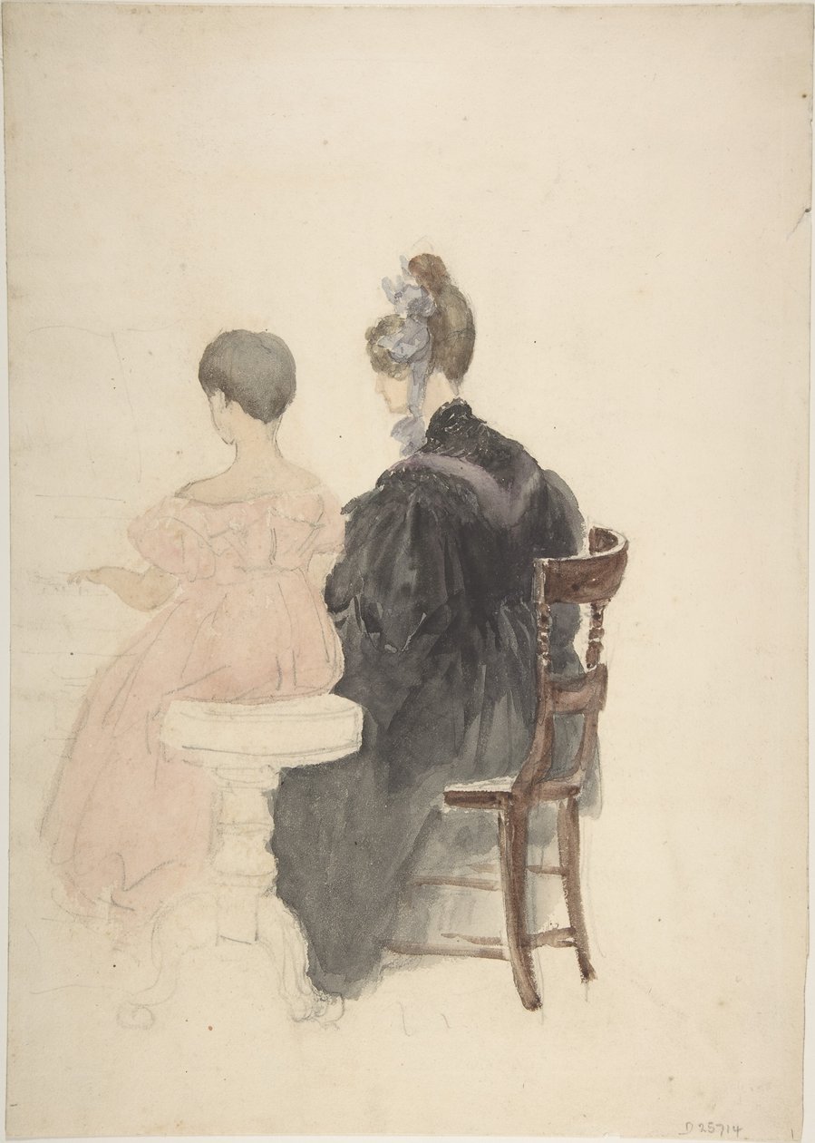 Una clase de piano de David Cox