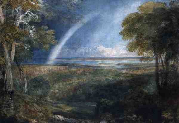 Un arco iris sobre el Severn de David Cox