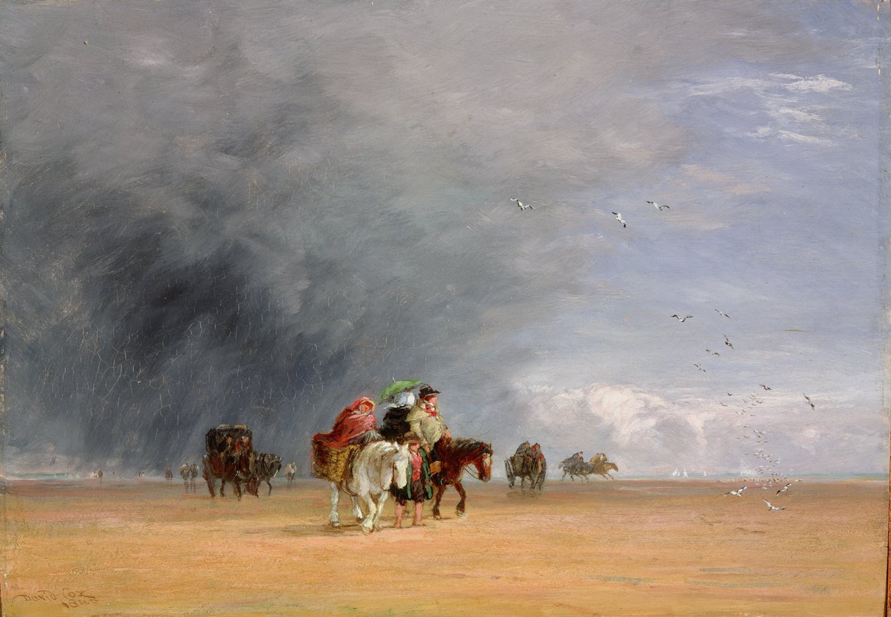 Cruzando las arenas, 1848 de David Cox