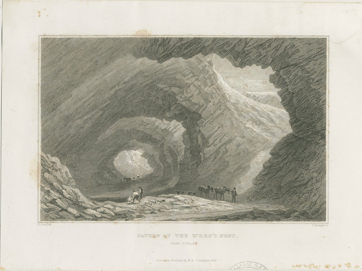 Dudley - Caverna en el Nido del Wren de David Cox