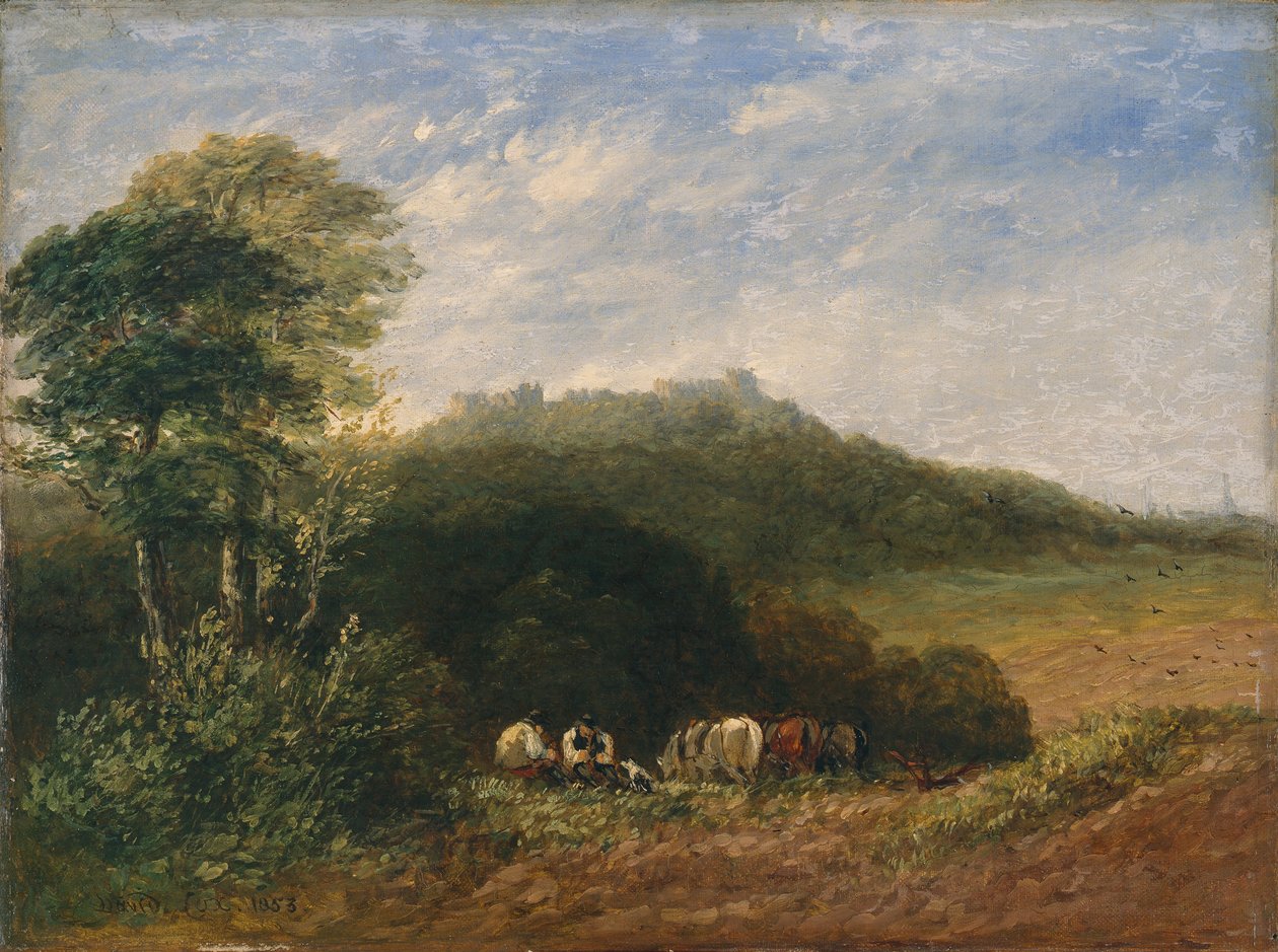 Castillo de Dudley; 1853 (óleo sobre lienzo) de David Cox
