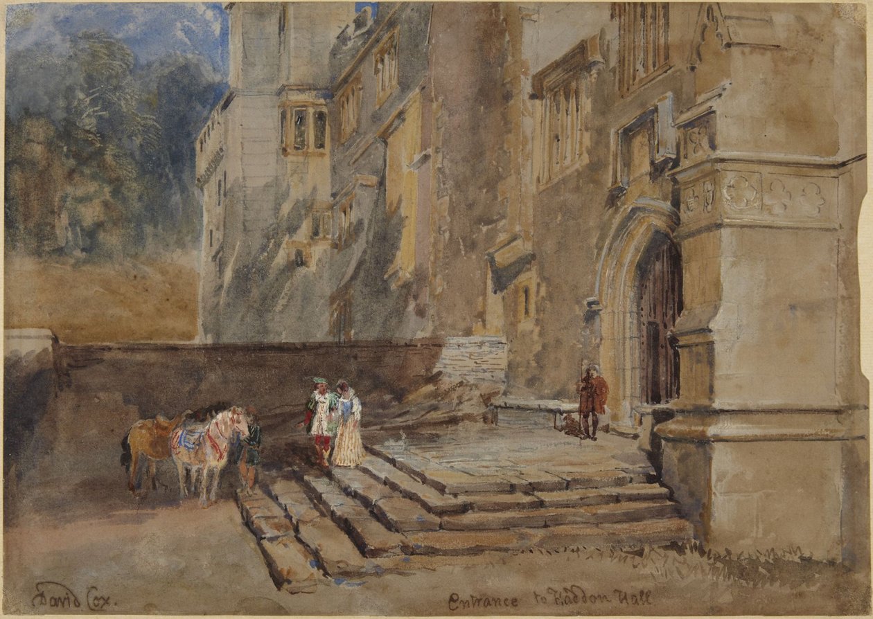Entrada a Haddon Hall de David Cox