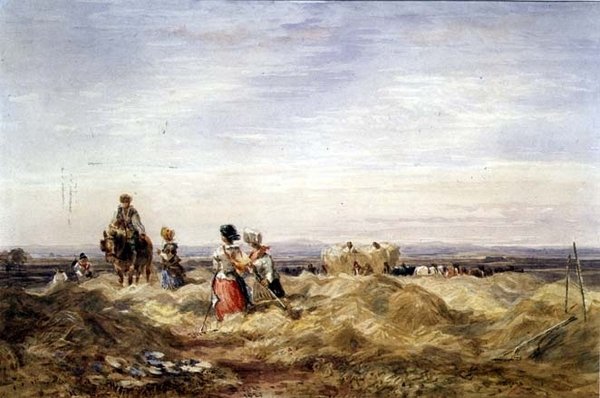 En el campo de heno de David Cox