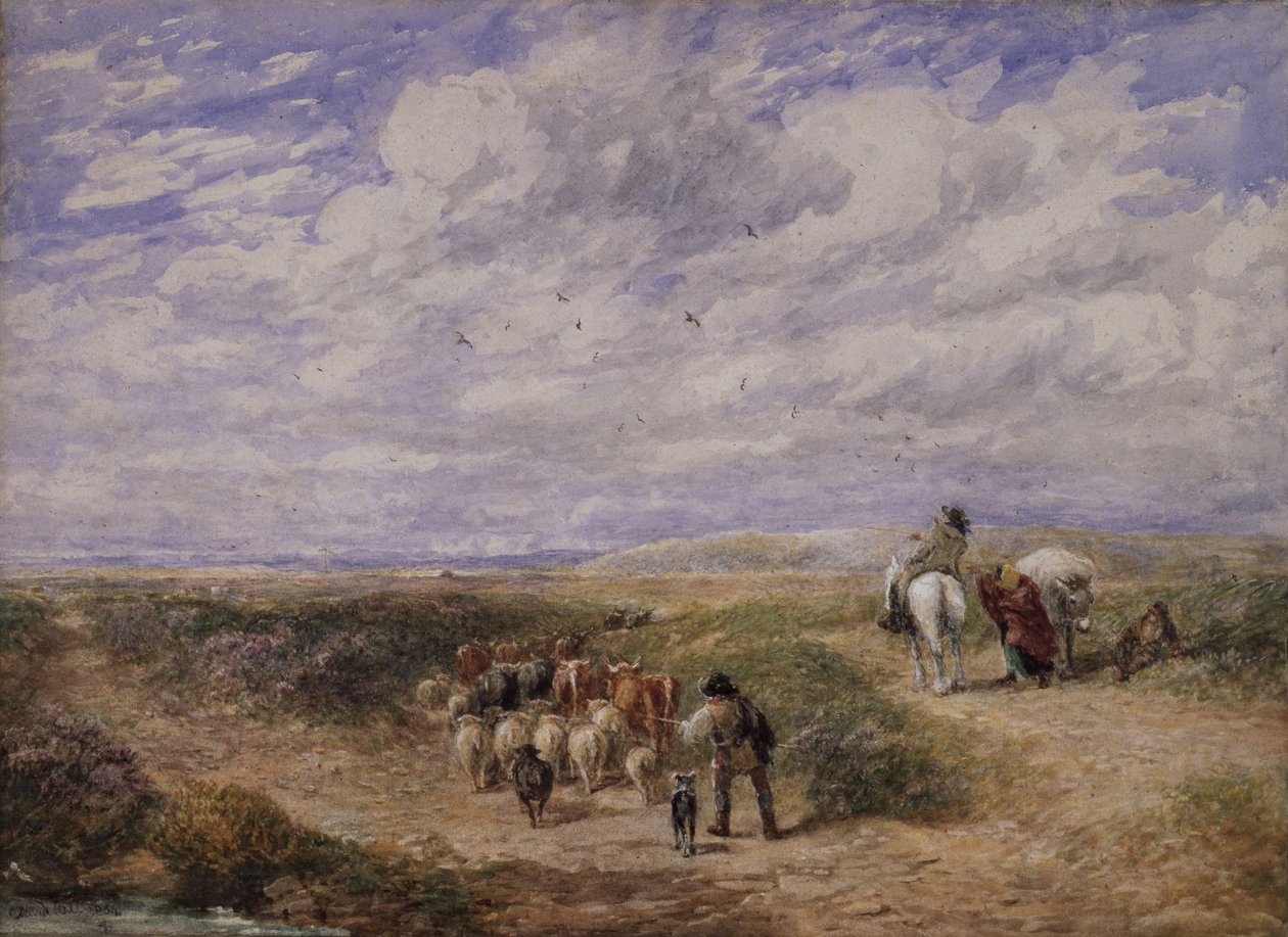 Toma el camino de la izquierda, 1854 de David Cox