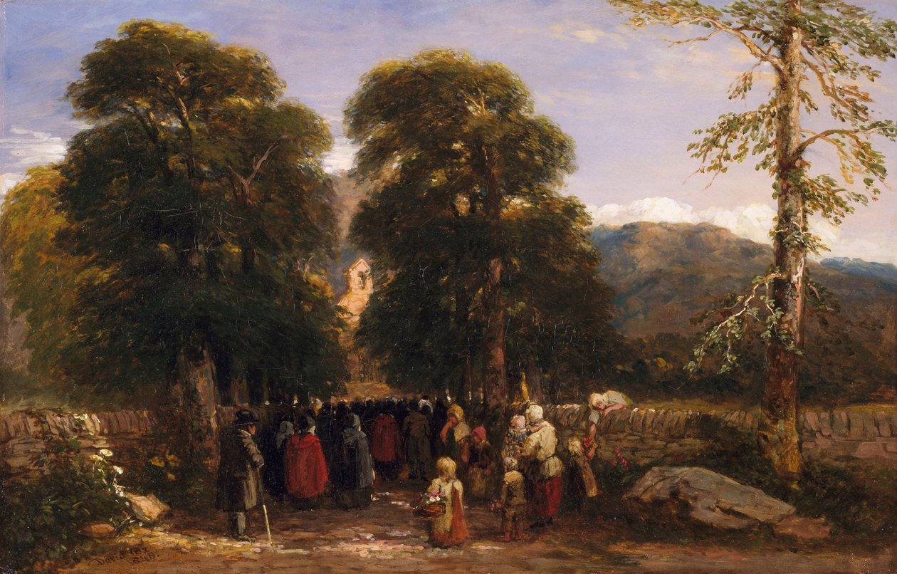 El funeral galés, 1848 de David Cox