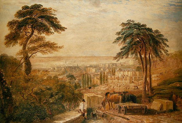 Vista sobre una ciudad de David Cox