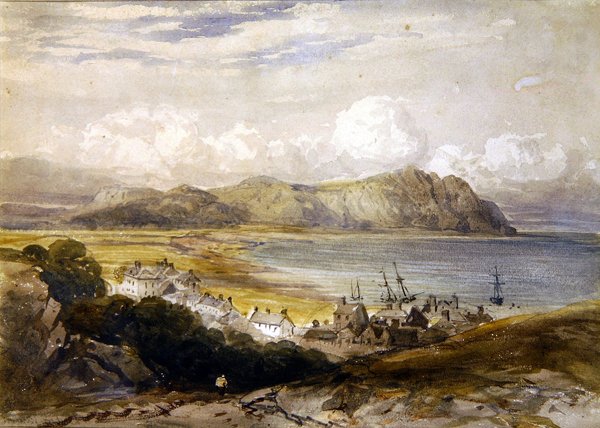 Vista de un puerto de David Cox