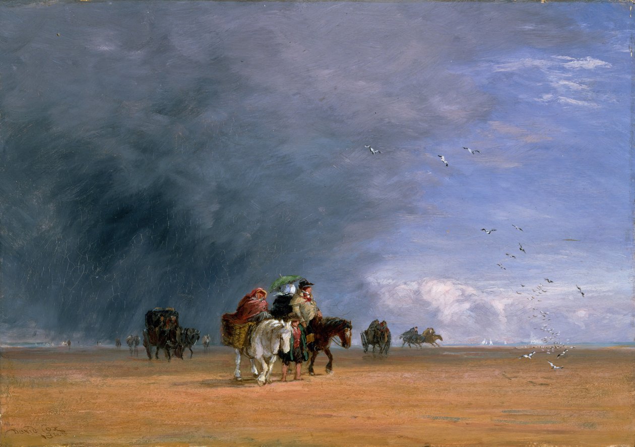 Cruzando las arenas de David Cox the elder