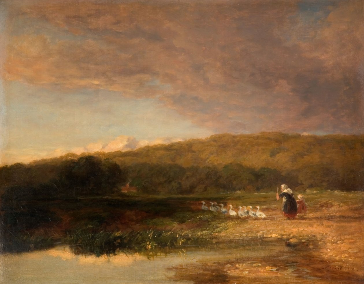 Tarde de David Cox the elder
