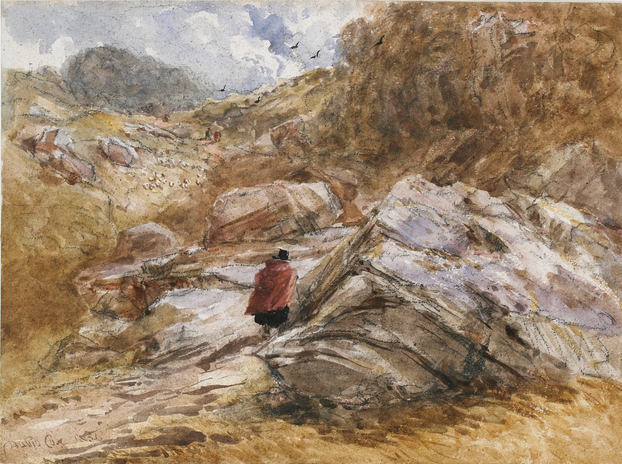 Paso de montaña en Bettws-y-Coed, 1851 de David Cox the elder