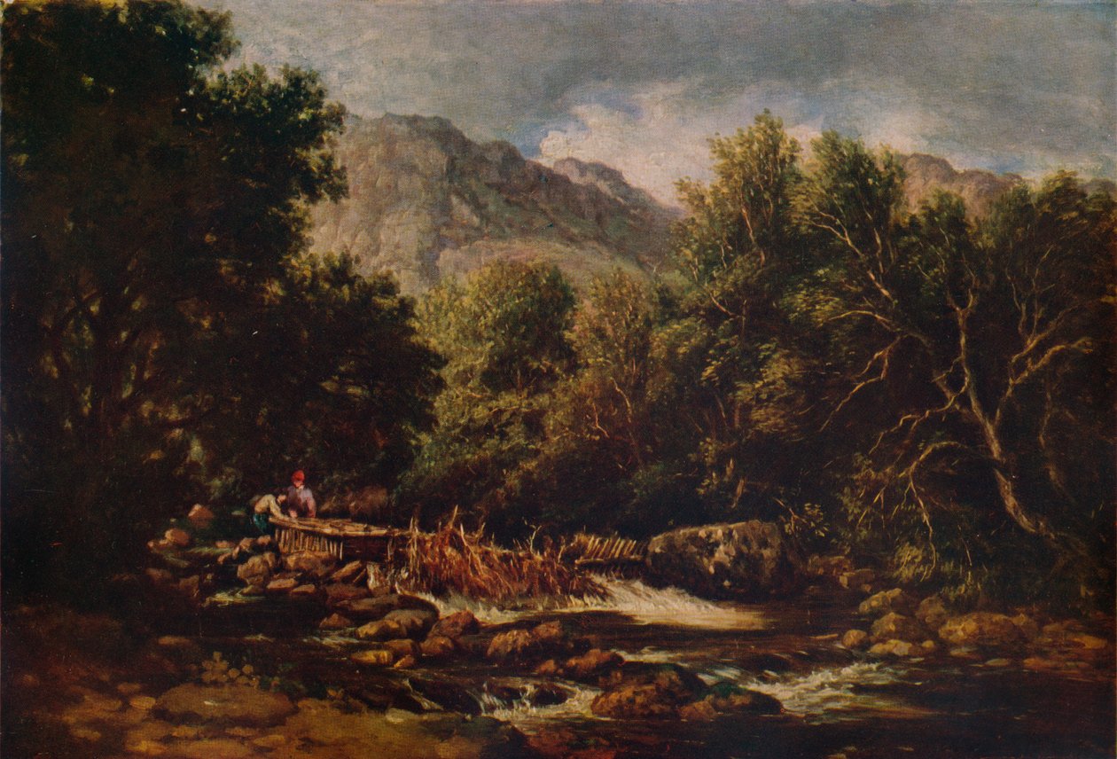 En el Lledr, c1844 de David Cox the elder