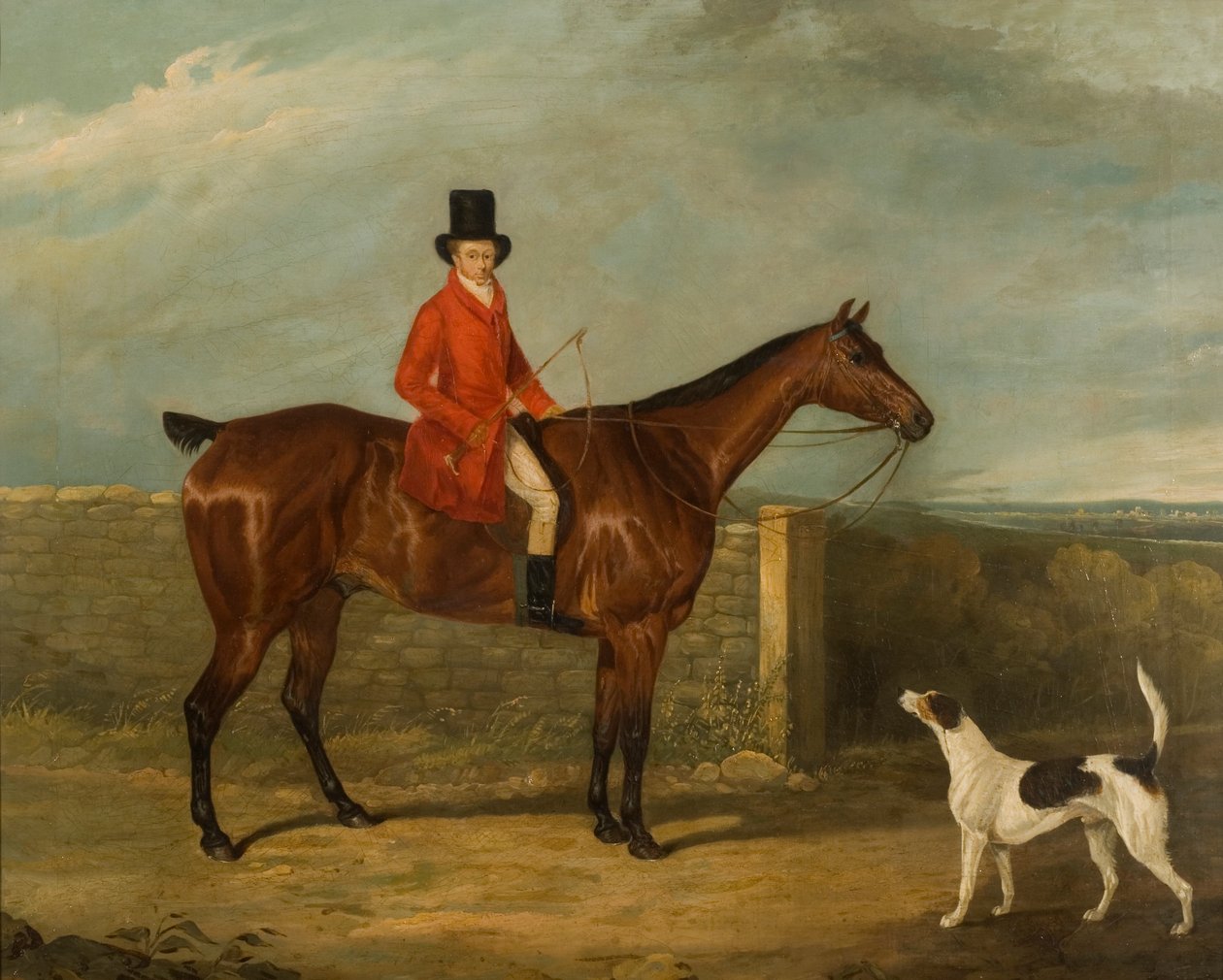 John Hall Kent con atuendo de caza sentado en un caballo, 1825 de David Dalby