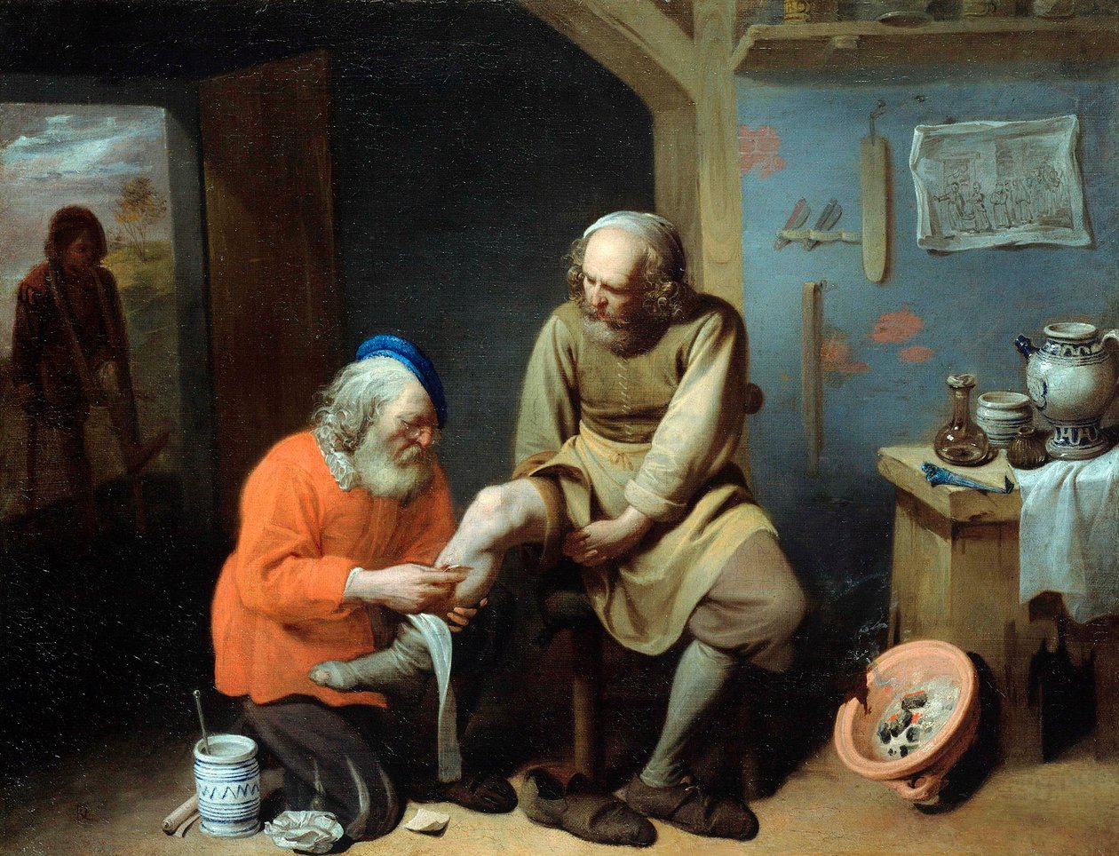 El cirujano del pueblo de David III Ryckaert