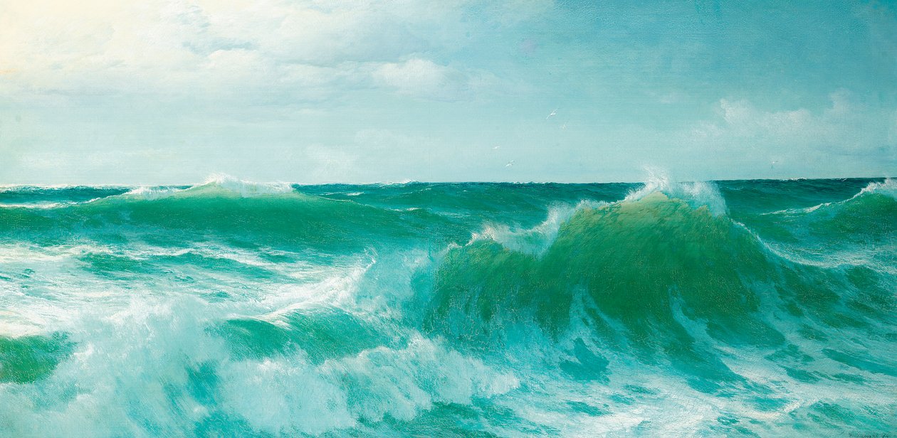Una ola rompiendo, 1894 de David James