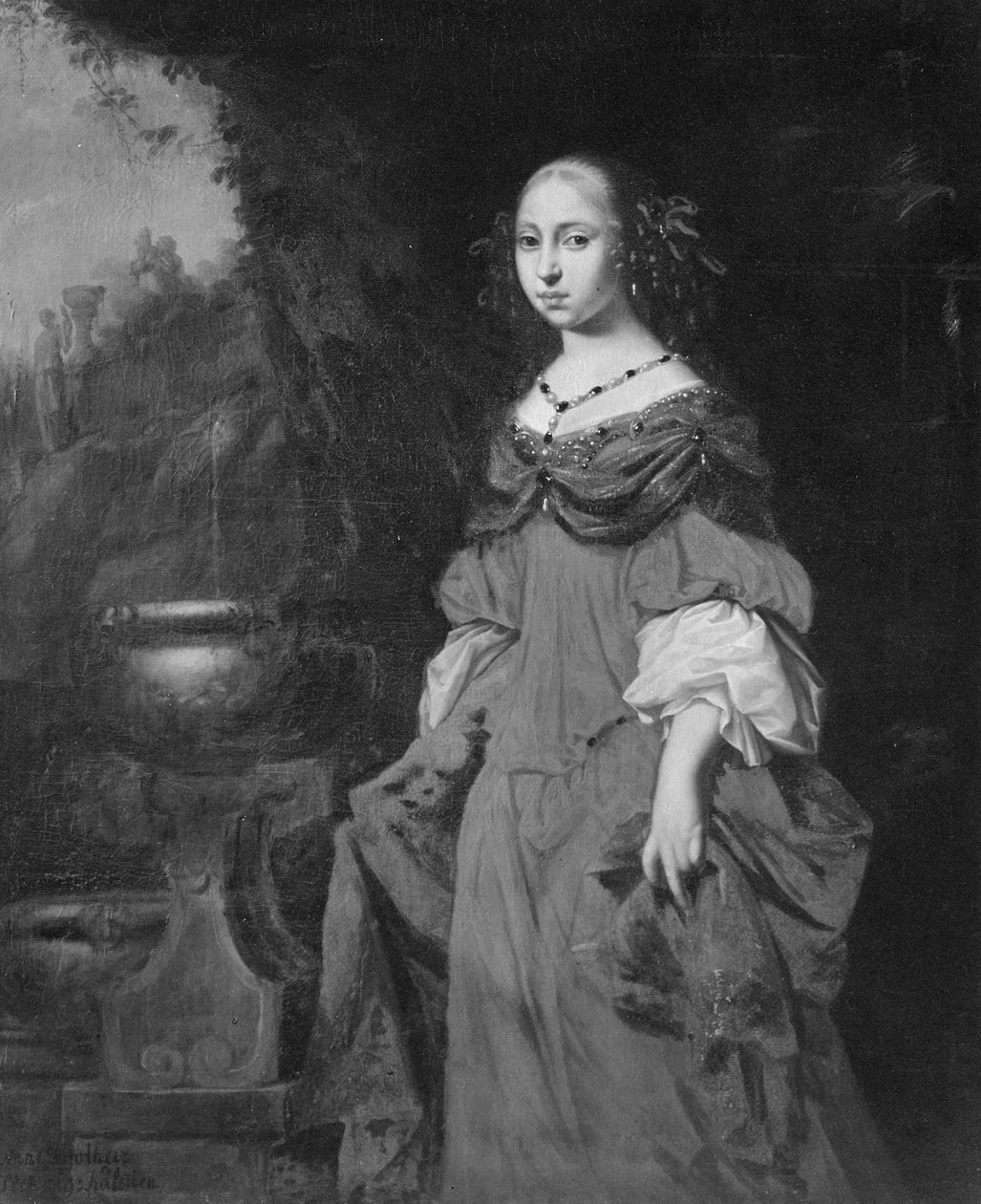 Ana Dorotea, 1640-1713, princesa de Holstein-Gottorp, abadesa de Quedlinburg de David Klöcker Ehrenstrahl