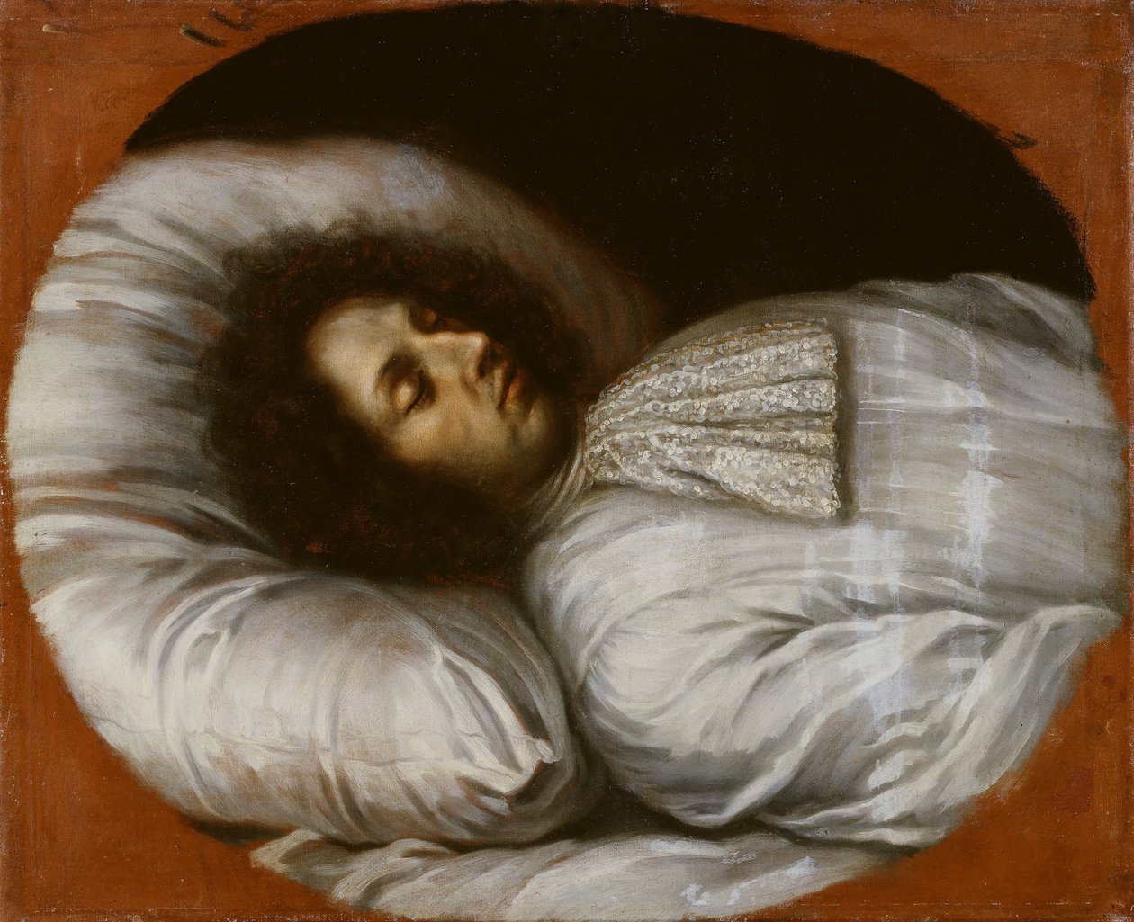 Carlos XI (1655-1697), rey de Suecia y conde palatino de Zweibrücken, en su lecho de muerte, 1697 de David Klöcker Ehrenstrahl