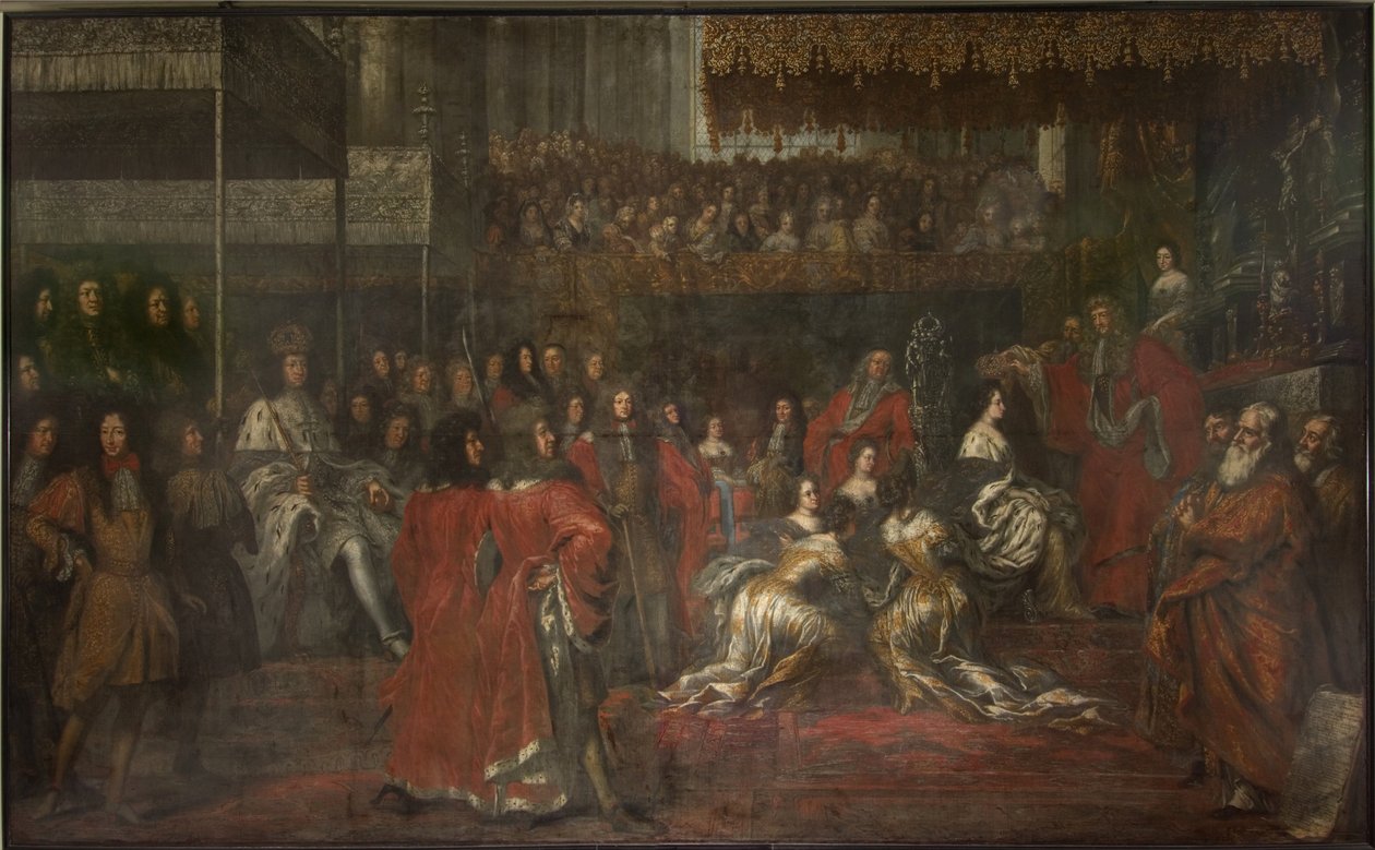 Coronación de la reina Ulrika Eleonora la Mayor (1656-1693) de David Klöcker Ehrenstrahl
