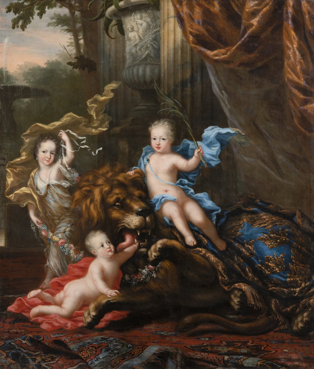 Hedvig Sofía y Gustavo, príncipe y princesa de Suecia, 1684 de David Klöcker Ehrenstrahl