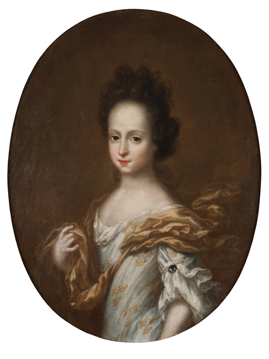 Hedvig Sofía de Suecia (1681-1708), princesa sueca y duquesa consorte de Holstein-Gottorp de David Klöcker Ehrenstrahl