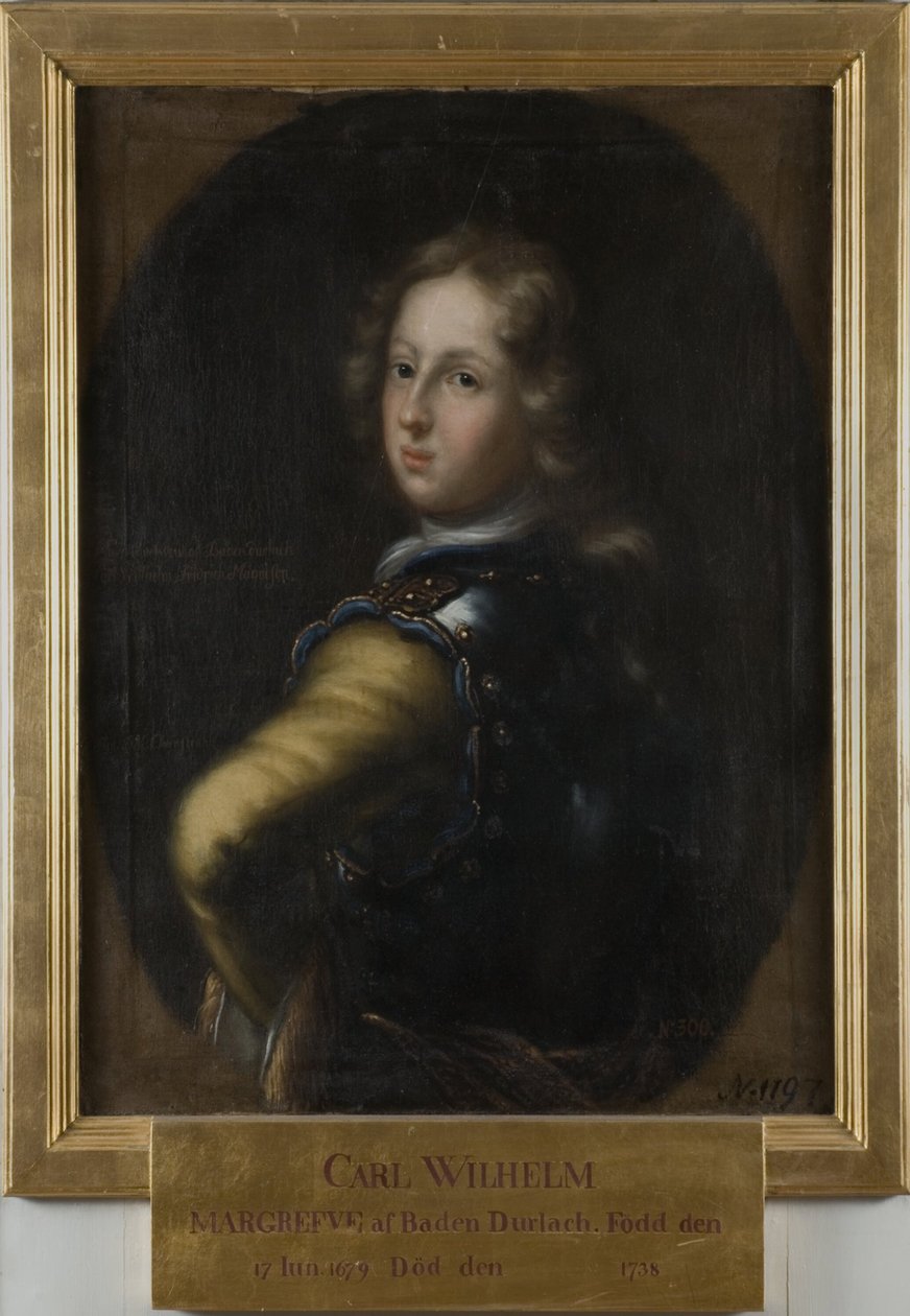 Carlos Guillermo, 1679-1738, margrave de Baden-Durlach de David Klöcker Ehrenstrahl