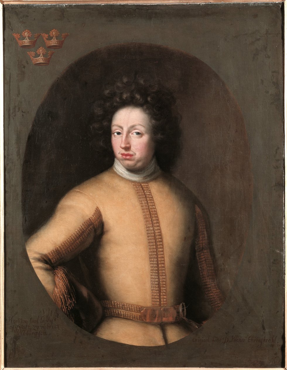 Carlos XI, 1655-1697, rey de Suecia, conde palatino de Zweibrücken de David Klöcker Ehrenstrahl