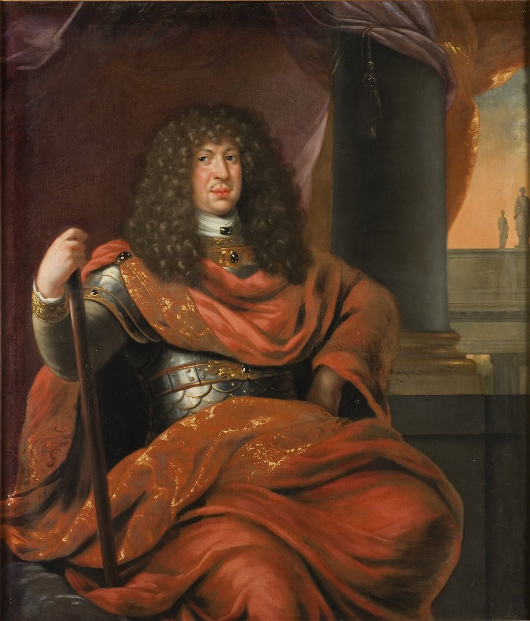Kristian Albrekt (1641-1694), duque de Holstein-Gottorp, casado con Fredrika Amalia de Dinamarca de David Klöcker Ehrenstrahl