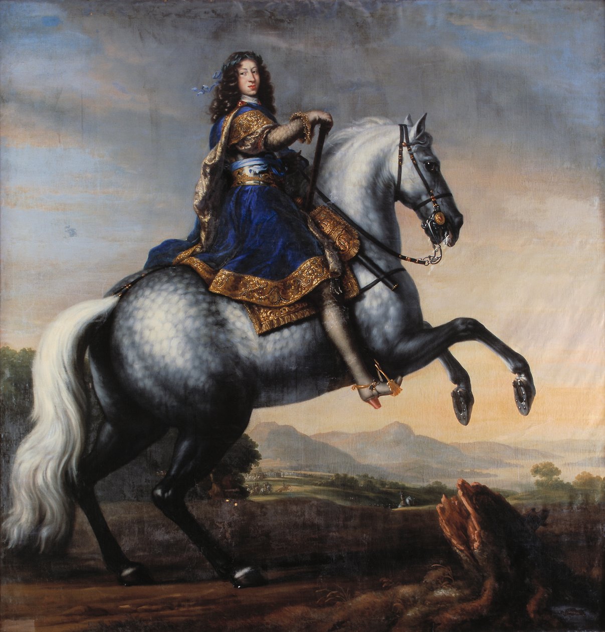 Sueco:  Retrato ecuestre de Carlos XI de Suecia, titulado «etiqueta QS:Lsv», Retrato ecuestre de Carlos XI de Suecia, titulado «etiqueta QS:Len», «Retrato ecuestre de Carlos XI de Suecia» de David Klöcker Ehrenstrahl