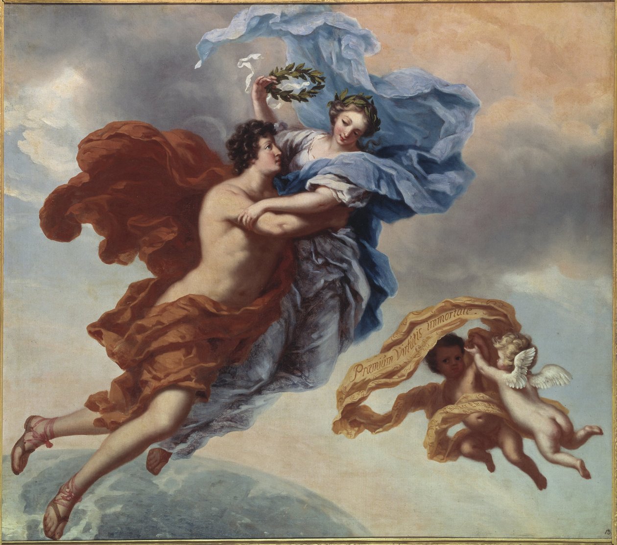 La recompensa de la virtud, 1680 de David Klöcker Ehrenstrahl