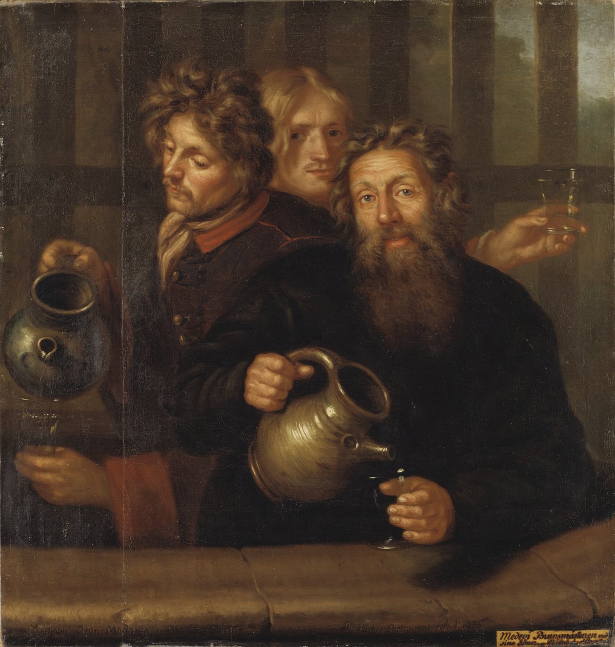 El maestro de los baños de Medevi y sus hijos, 1686 de David Klöcker Ehrenstrahl