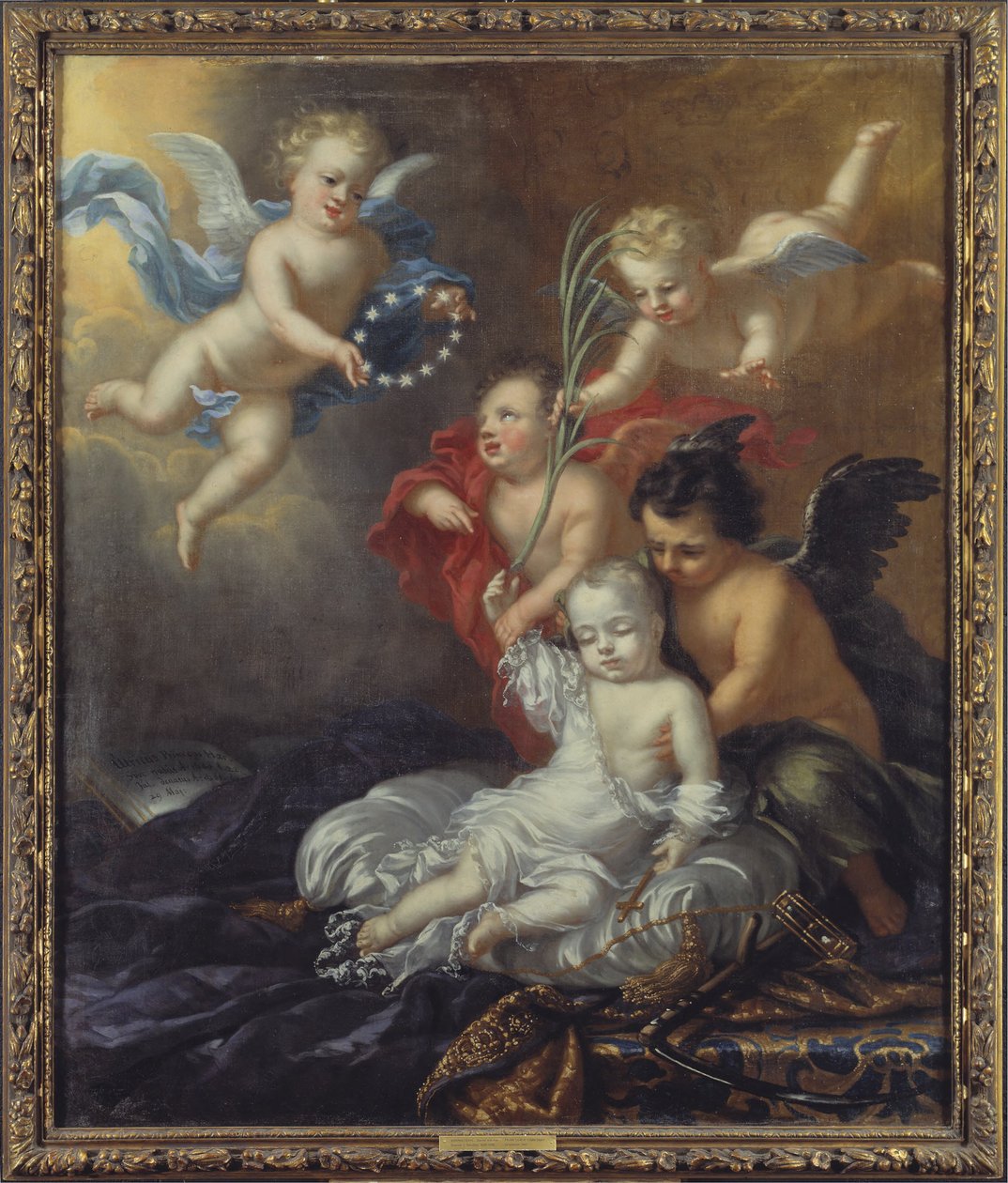 Ulrik (1684-1685), príncipe de Suecia, alegoría de su muerte de David Klöcker Ehrenstrahl