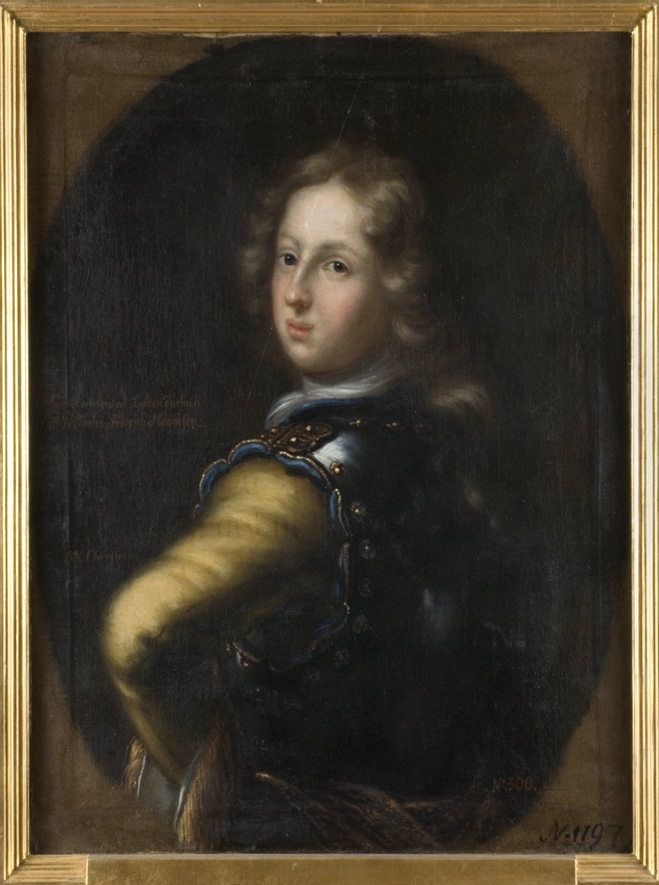Retrato del Margrave Carlos III Guillermo de Baden-Durlach (1679-1738) de David Klöcker Ehrenstrahl