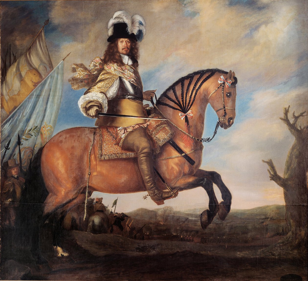 Retrato del mariscal de campo Carl Gustaf Wrangel 1613-1676, 1652 de David Klöcker Ehrenstrahl