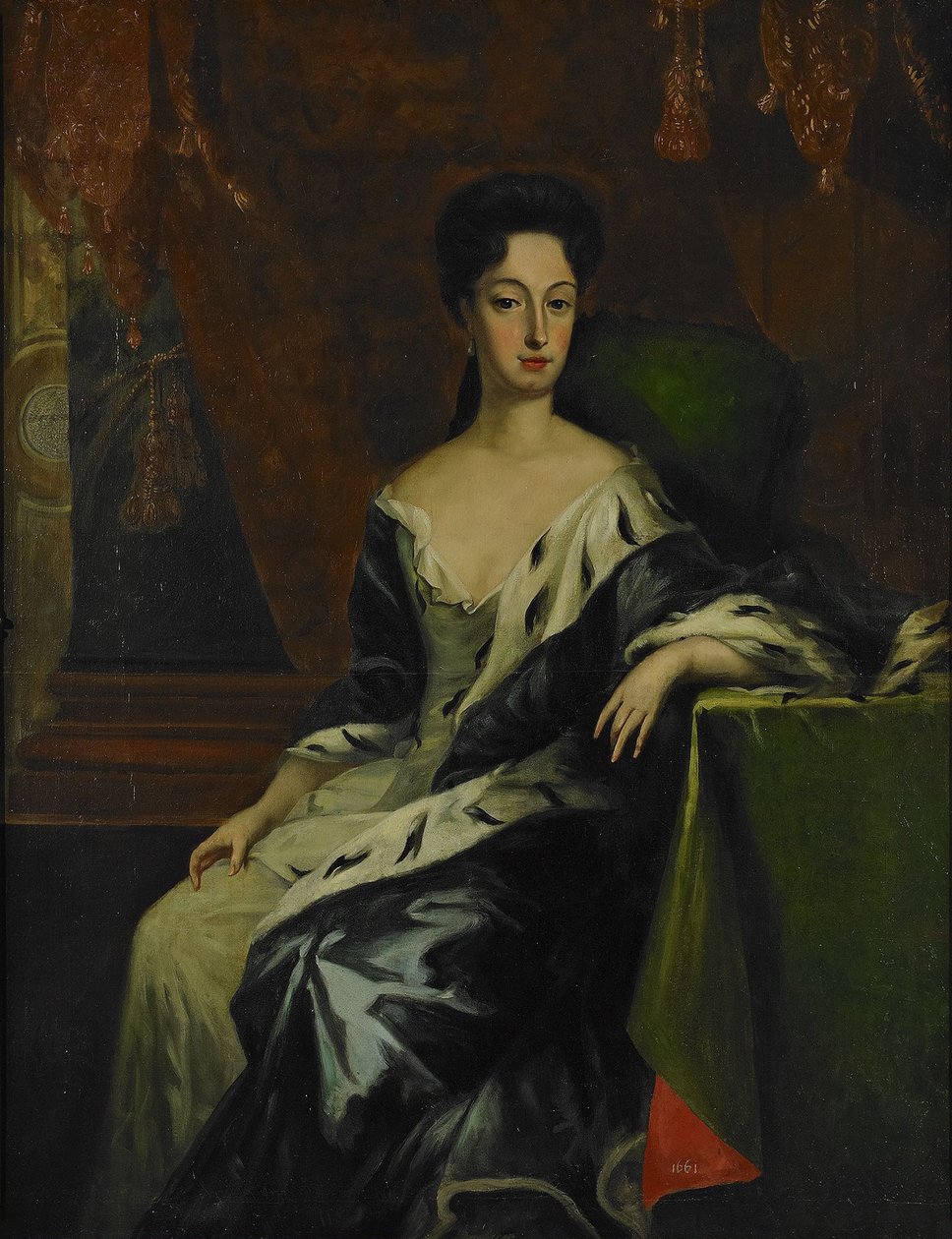 Retrato de la Princesa Hedvig Sofia de Suecia, Duquesa de Holstein-Gottorp 1681-1708 de David Krafft von