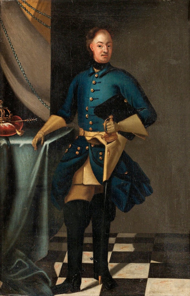 Retrato del Rey Carlos XII de Suecia de David Krafft von