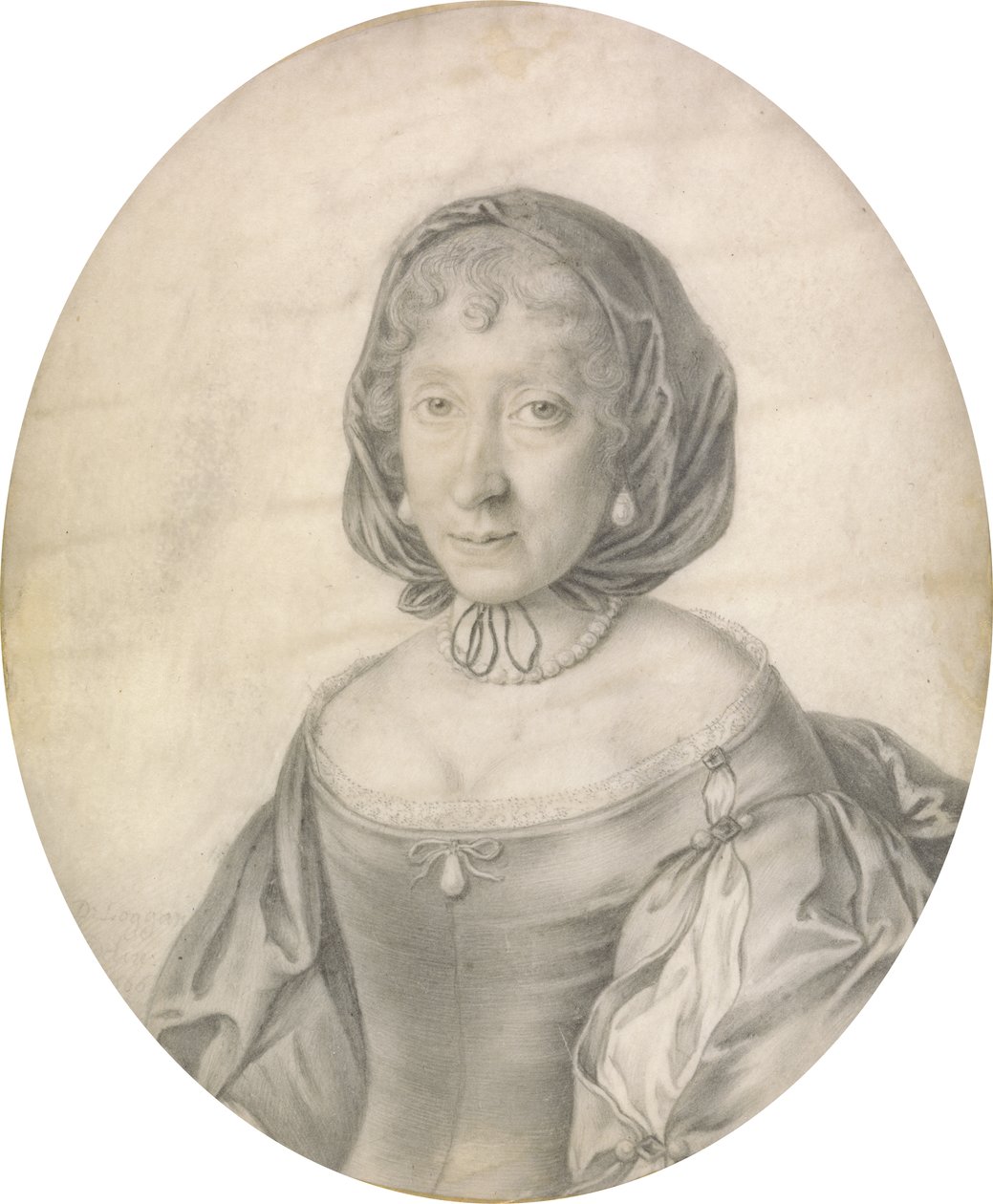 Retrato de una dama, 1666 de David Loggan