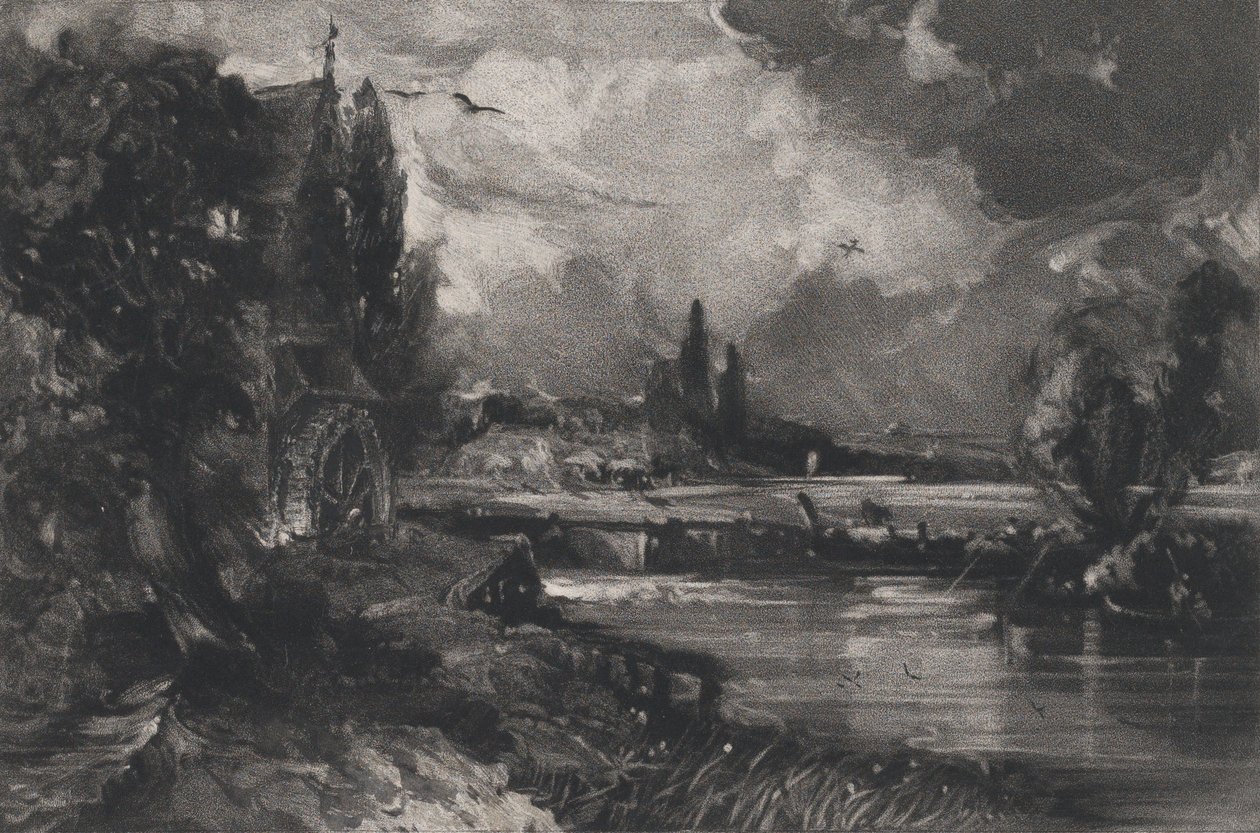 Un Molino, 1829 de David Lucas