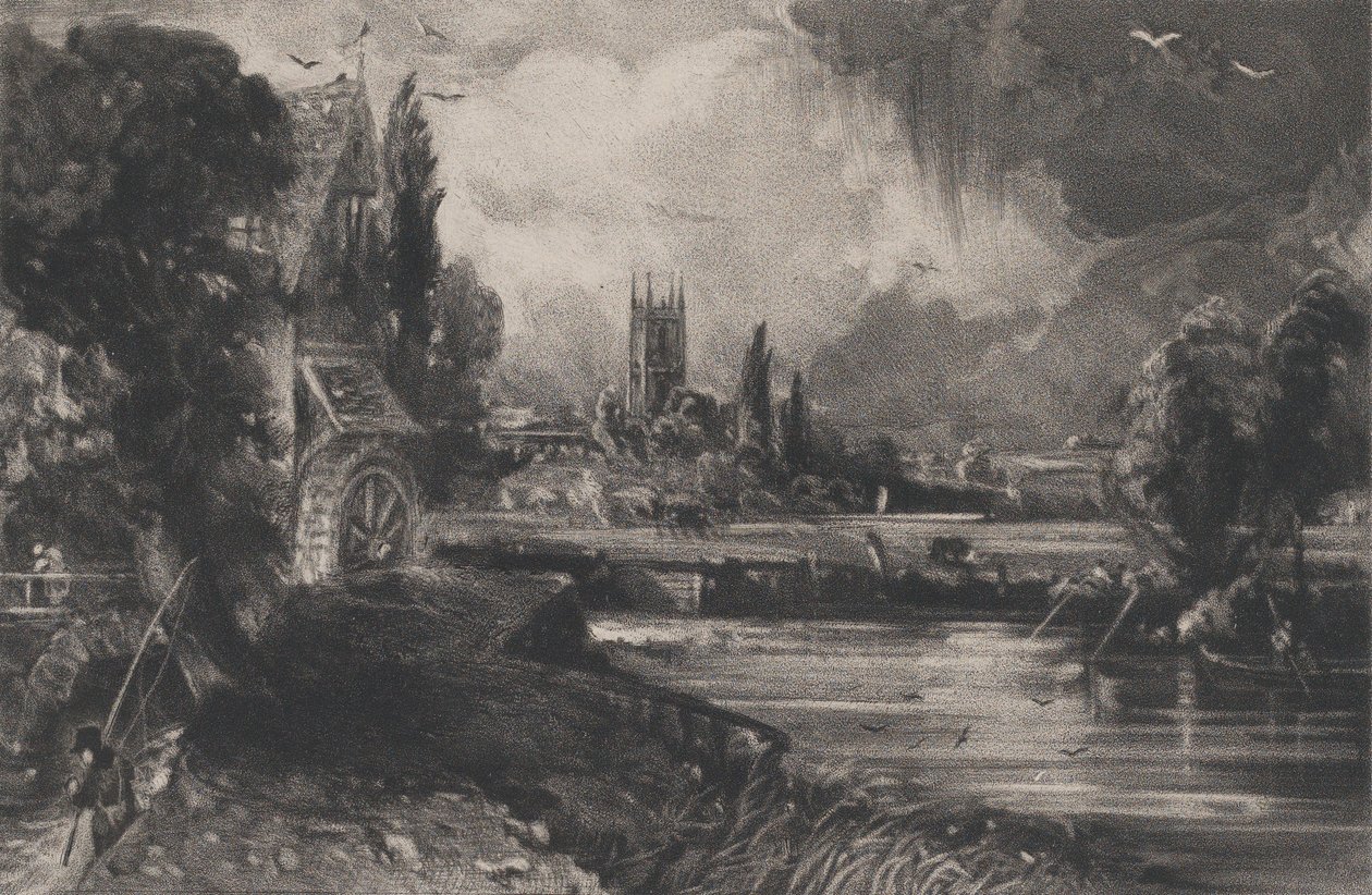 Un Molino, 1832 de David Lucas