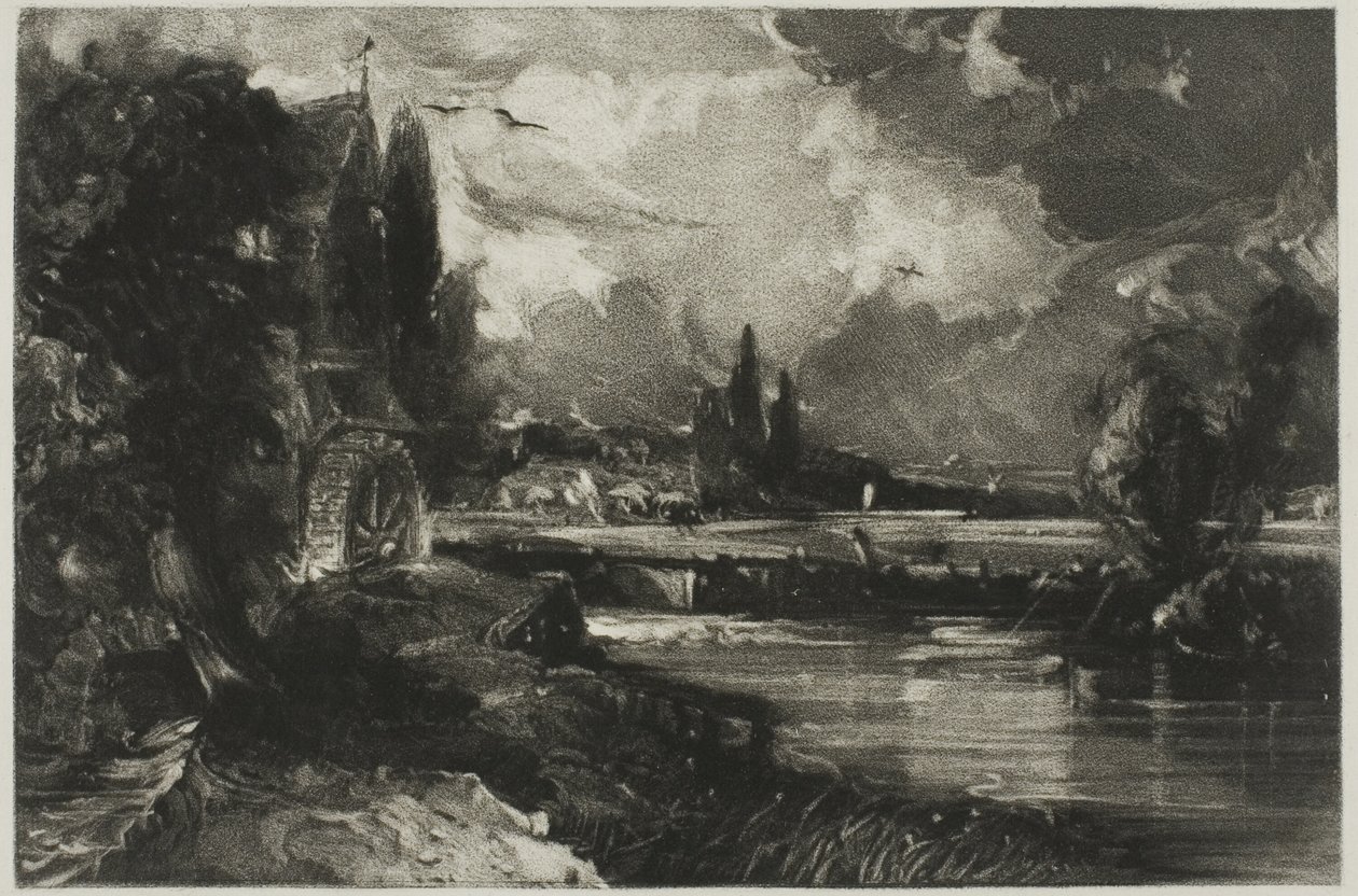 Un molino, de English Landscape de David Lucas