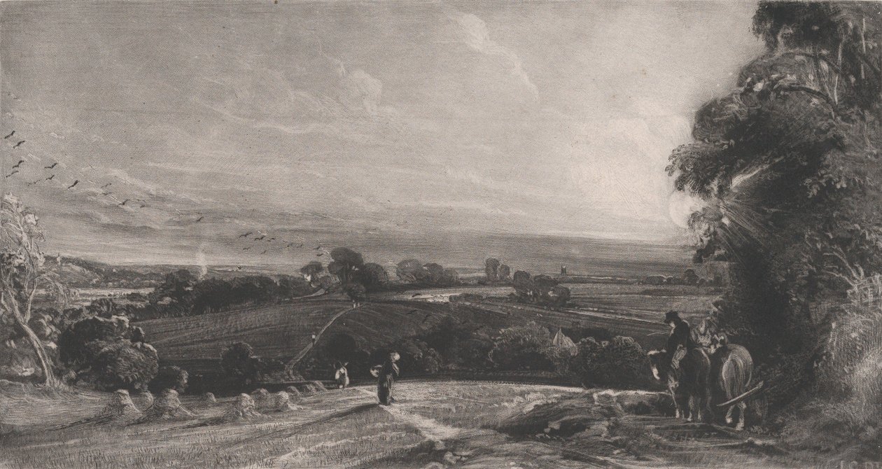 Atardecer otoñal, 1830 de David Lucas