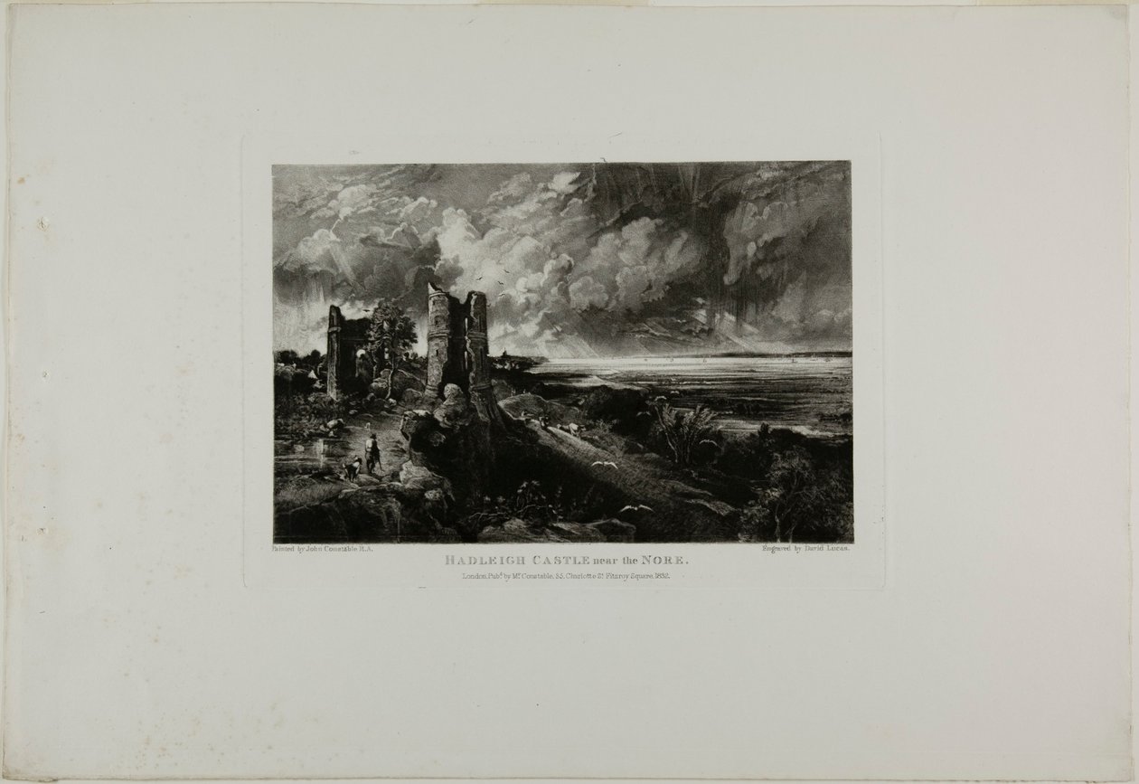 Castillo de Hadleigh cerca del Nore de David Lucas