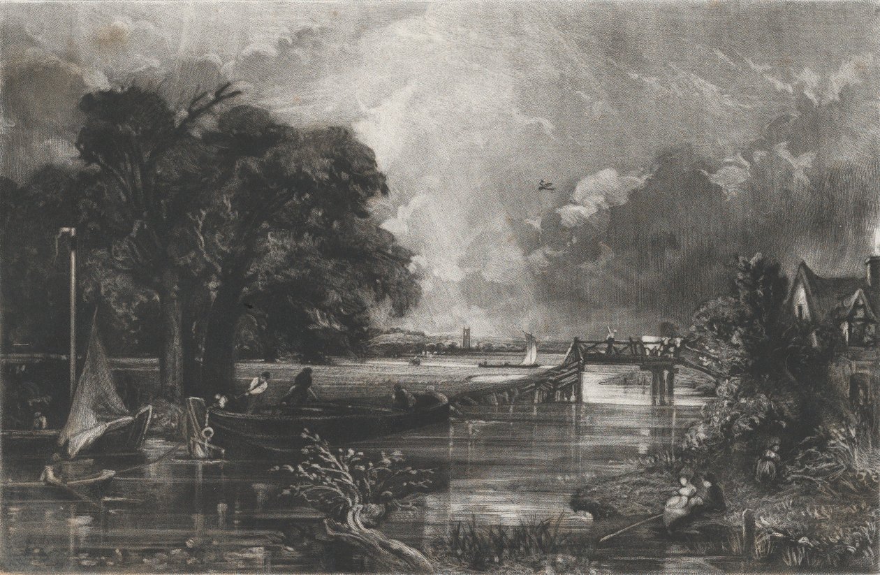 Río Stour, 1831 de David Lucas