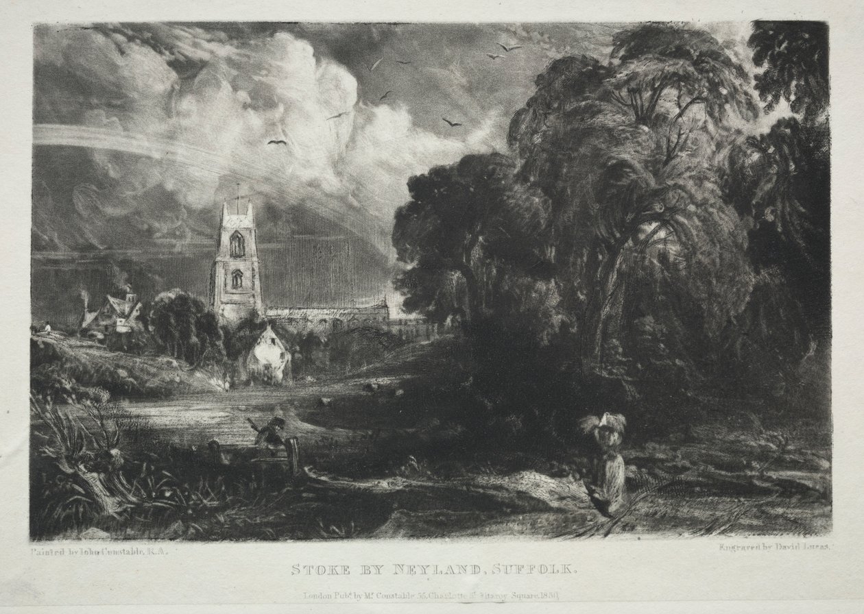 Varios temas de paisaje, característicos del paisaje inglés...Stoke by Neyland, Suffolk de David Lucas