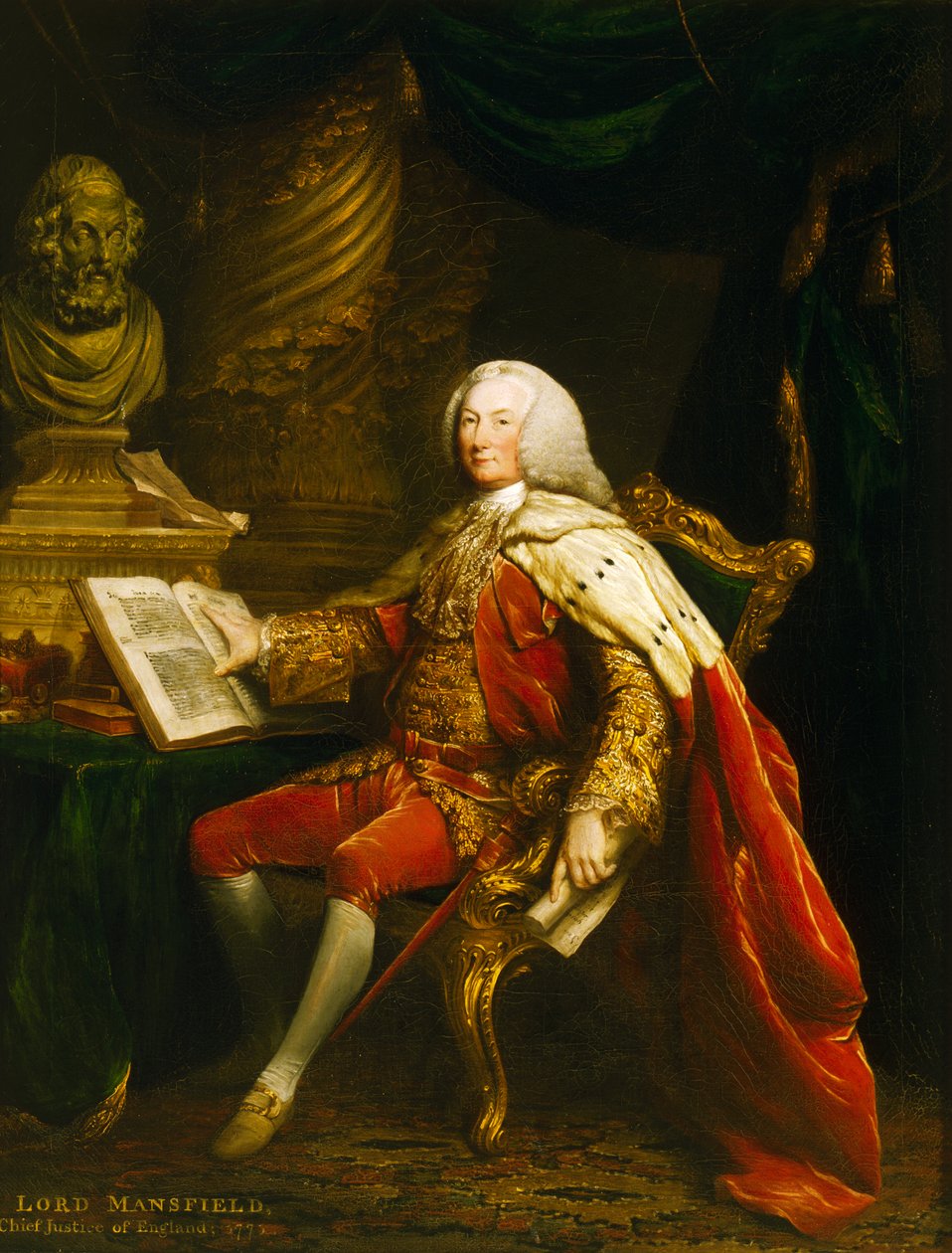 Retrato de William Murray (óleo sobre lienzo) de David Martin