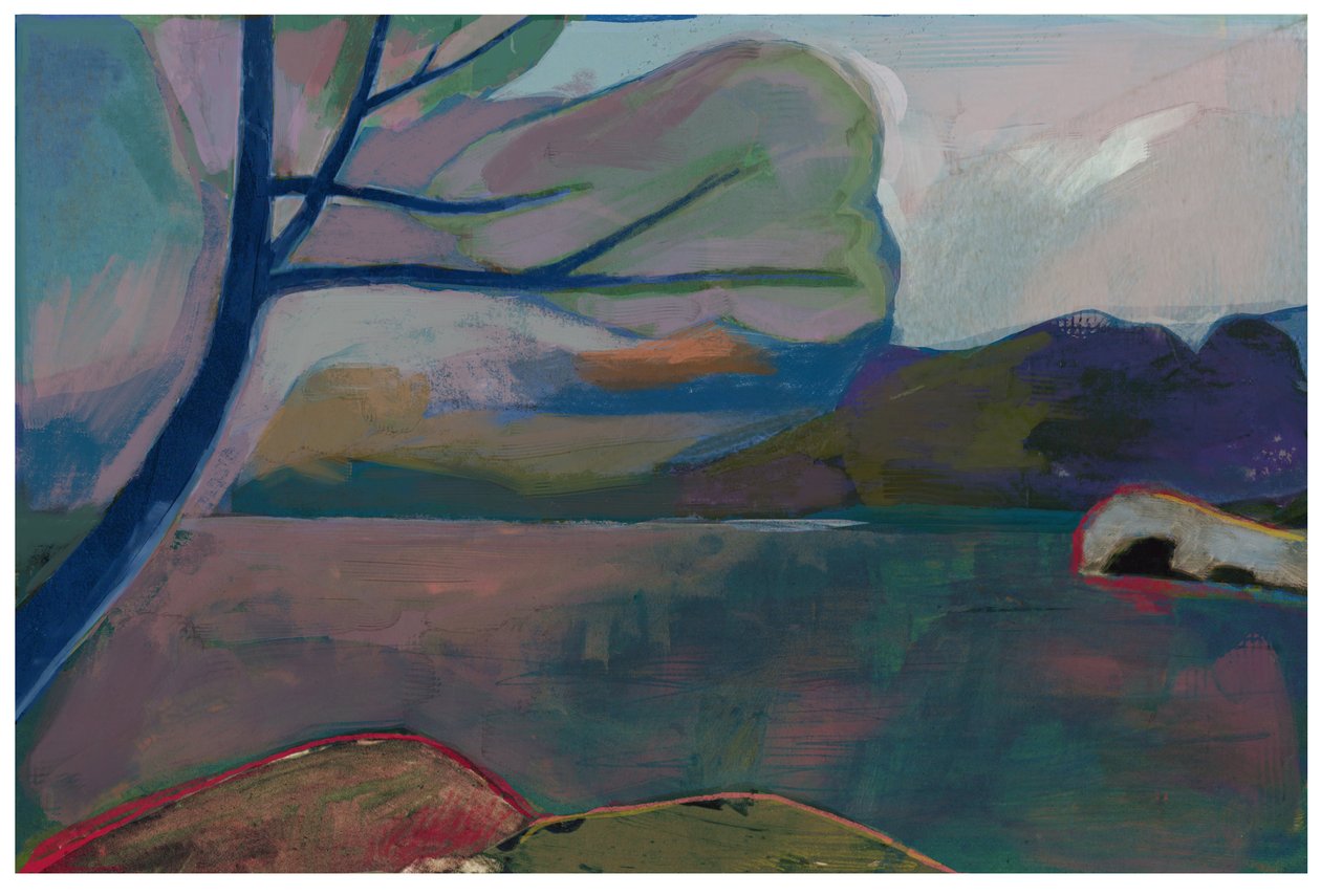 Cala en Paleokastritsa, 2023 (técnica mixta) de David McConochie