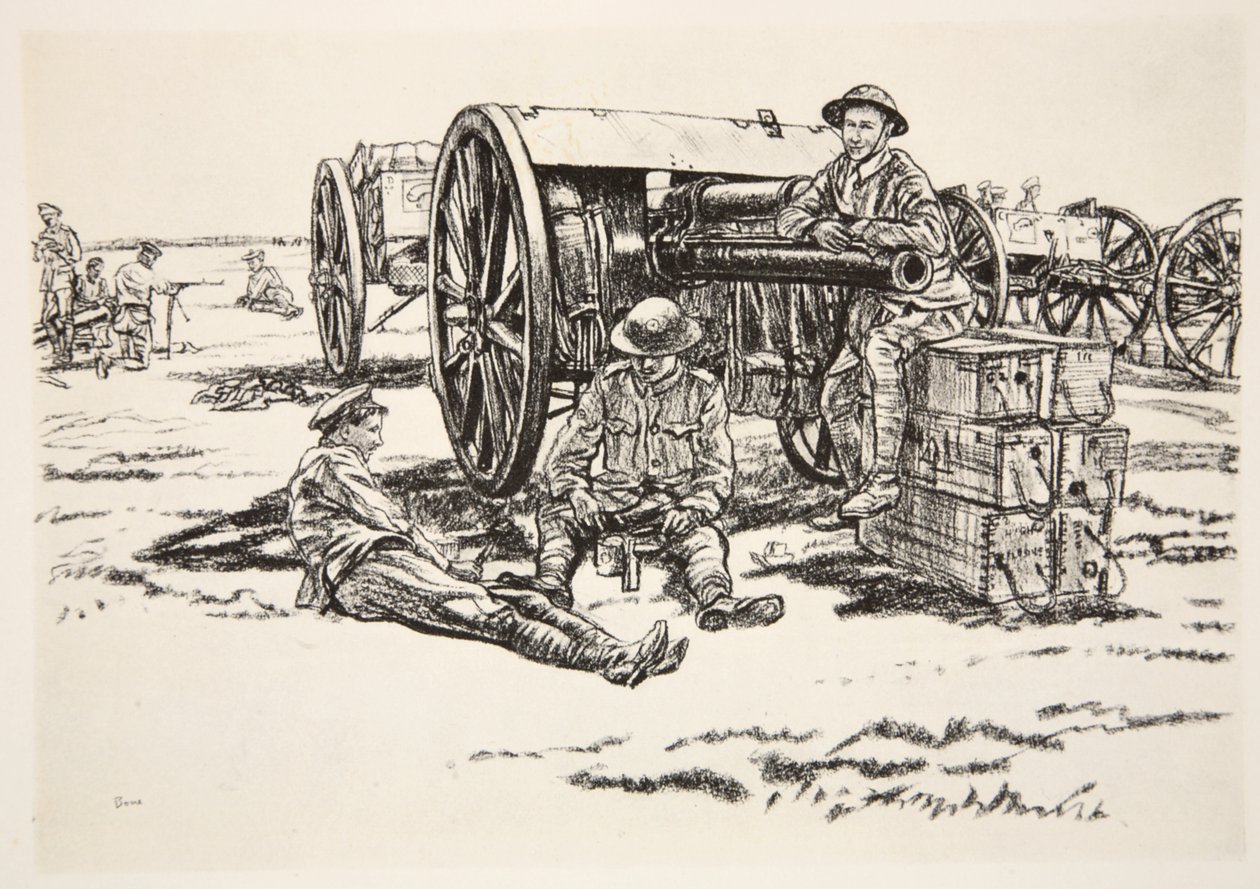 Dinner Time: Men of the RFA, ilustración de 