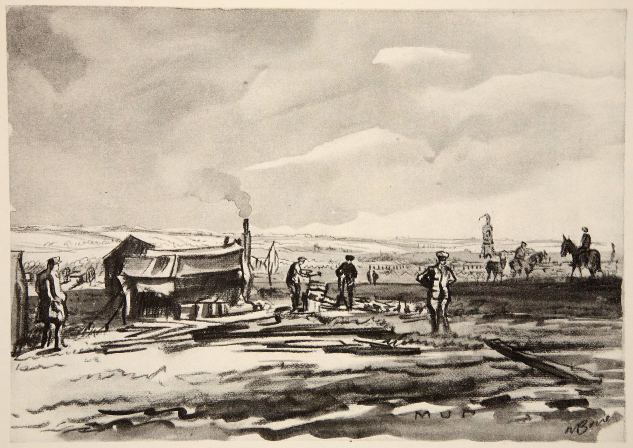 En el Somme: Barro, ilustración de 